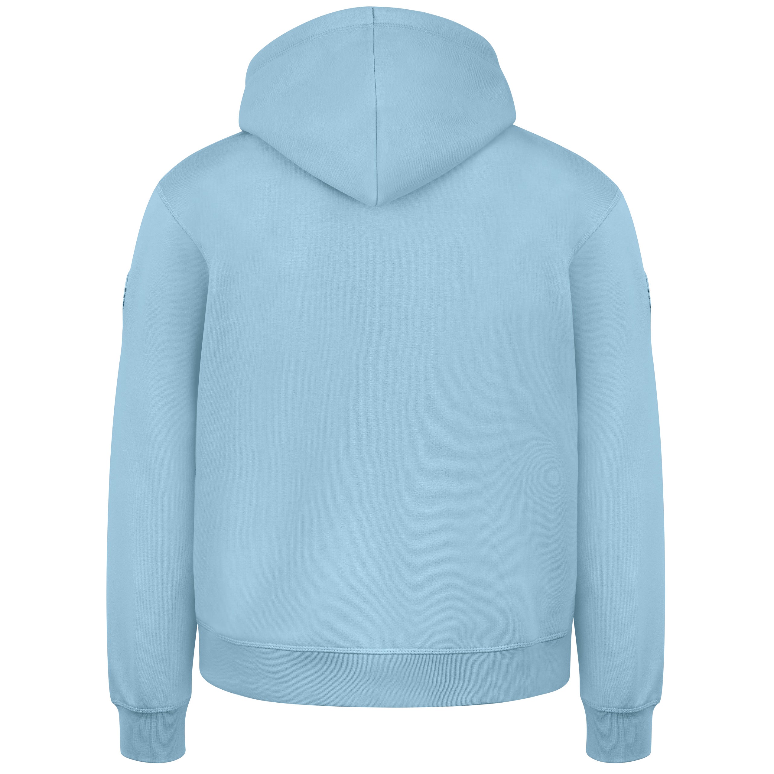 EINHAND Hoodie Burgtiefe Herren Himmelblau – Rückansicht