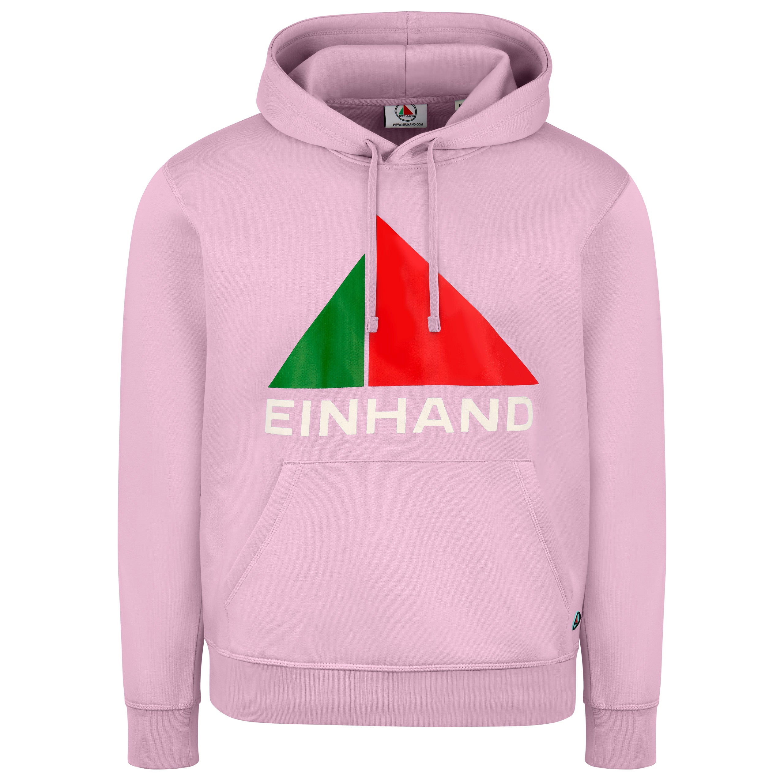 EINHAND Hoodie Burgtiefe Herren Pastellpink – Vorderansicht