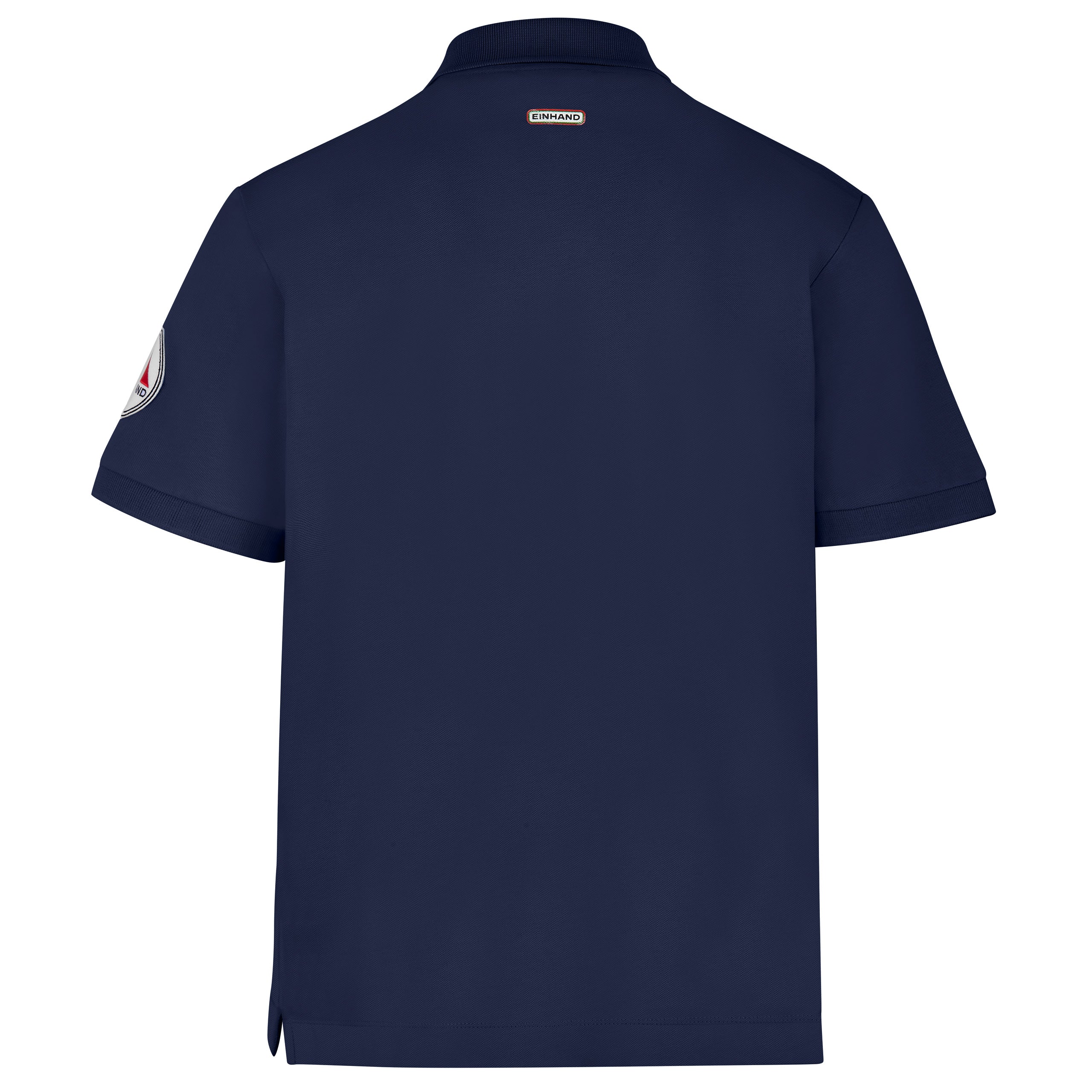 EINHAND Poloshirt Herren Laboe Marineblau – Rückansicht