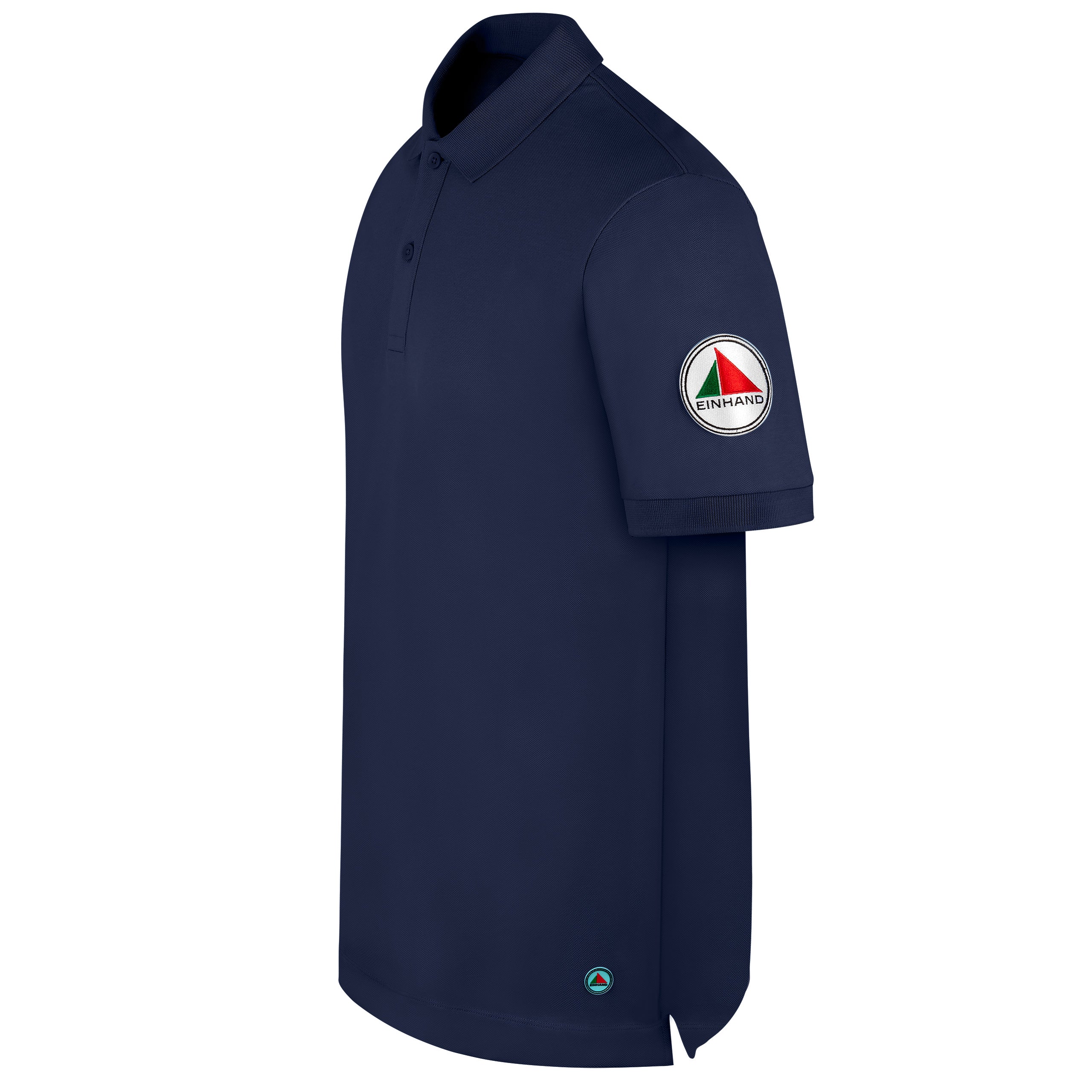 EINHAND Poloshirt Herren Laboe Marineblau – Seitenansicht