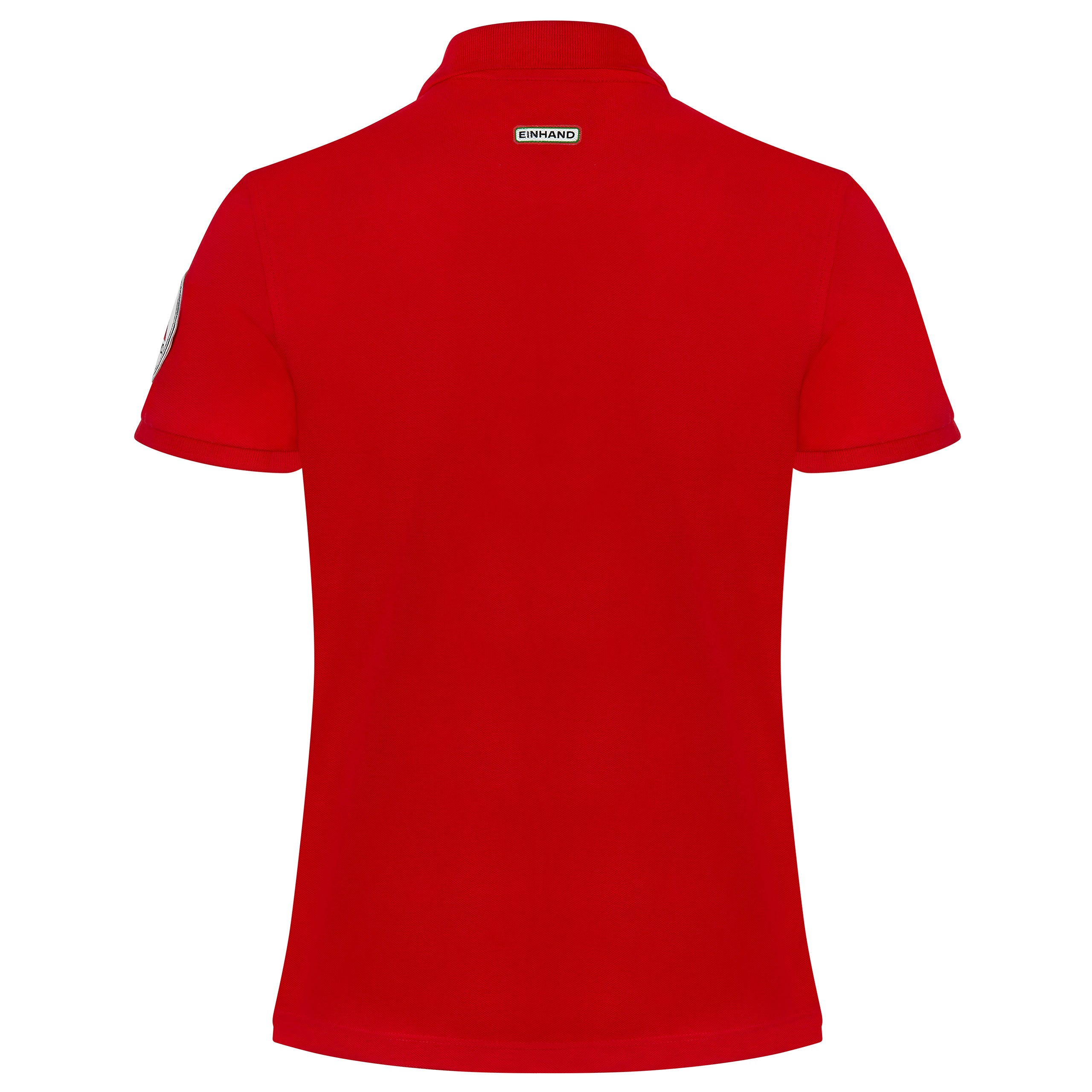EINHAND Poloshirt Damen Grömitz Rot – Rückansicht