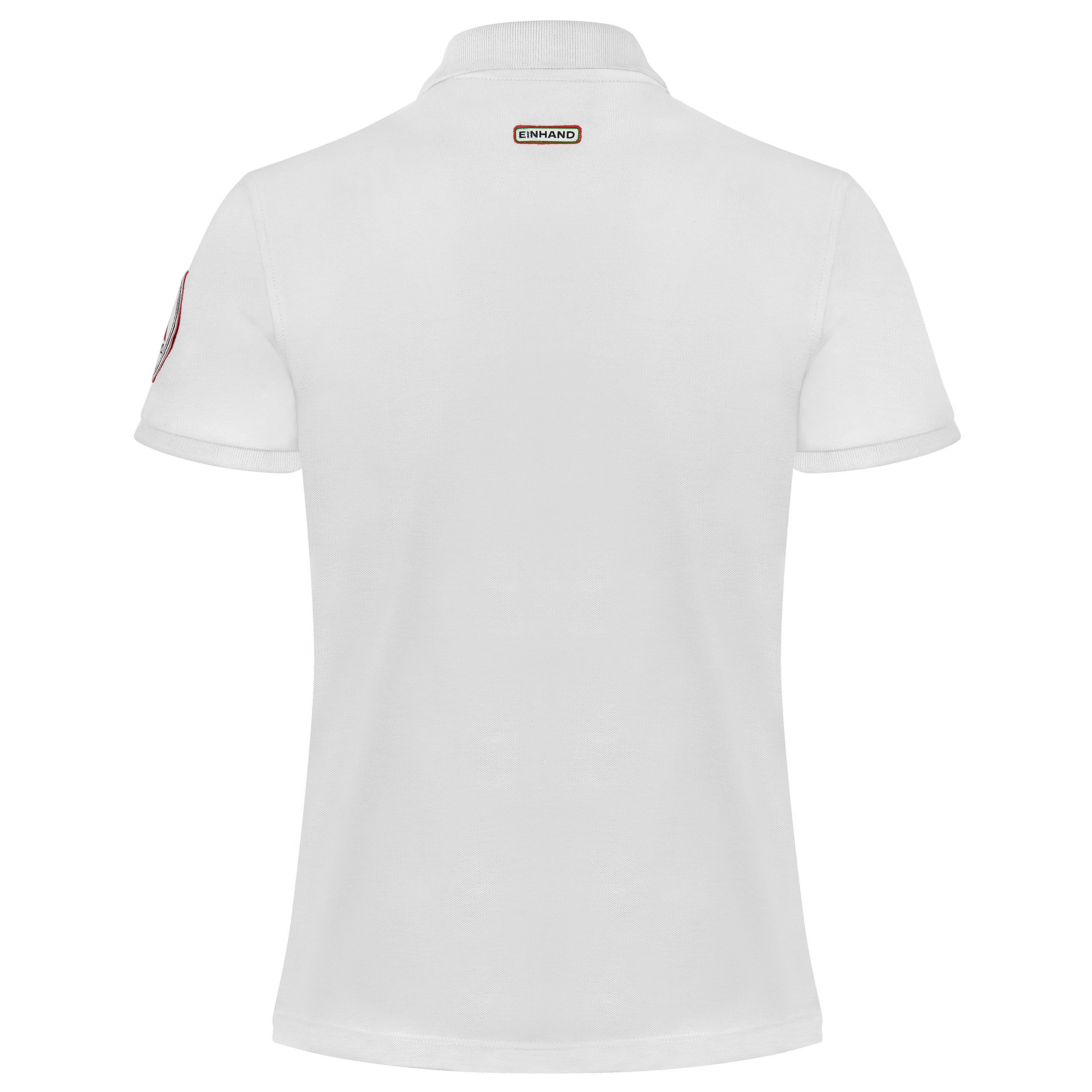 EINHAND Poloshirt Damen Grömitz Weiß – Rückansicht
