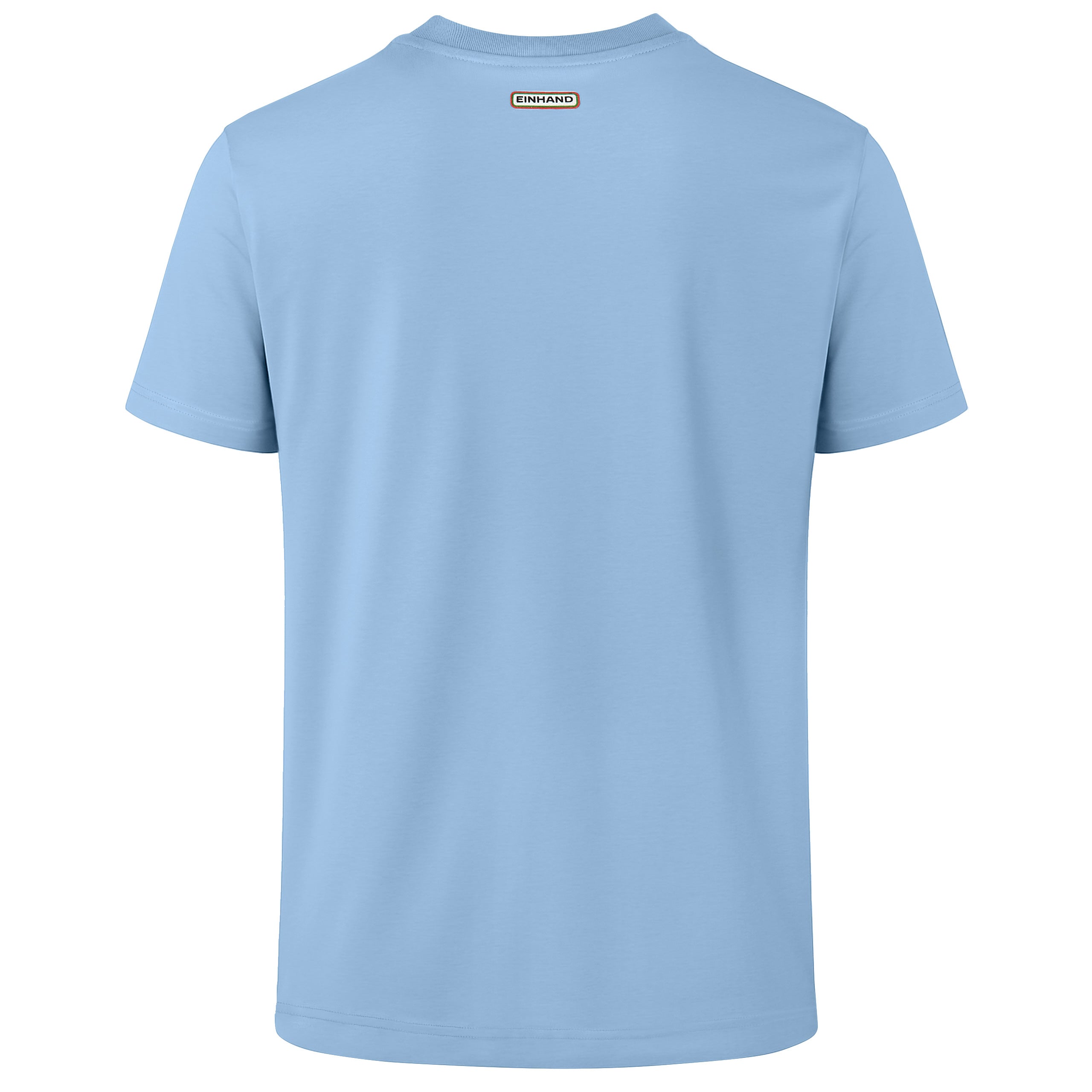 EINHAND T-Shirt Heiligenhafen Herren Himmelblau – Rückansicht